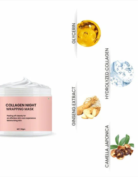 COLLAGEN NIGHT WRAPPING MASK ( Pack Of 2 ) - BUYSQUARE