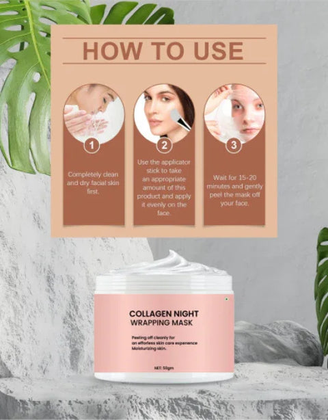 COLLAGEN NIGHT WRAPPING MASK ( Pack Of 2 ) - BUYSQUARE