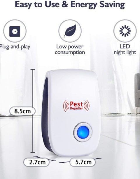 Eletronic Ultrasonic Pest Repeller ( Pack Of 2 ) - BUYSQUARE