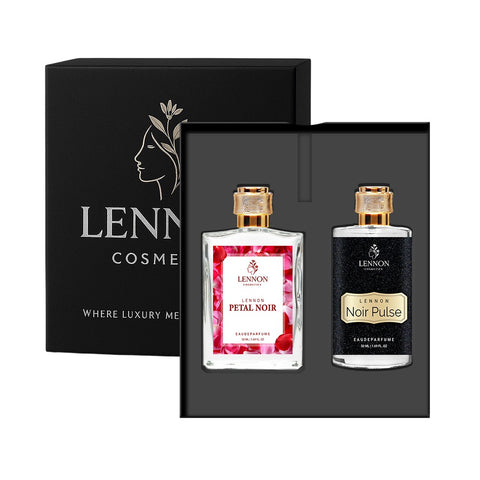 Lennon Noir Pulse & Petal Noir Perfume Combo Set