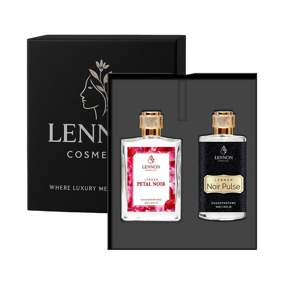 Lennon Noir Pulse & Petal Noir Perfume Combo Set