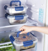 Food Storage Container with Blue Handle - BUYSQUARE