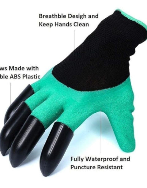 Green Garden Hand Gloves, Size: Medium - BUYSQUARE