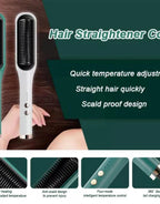 Hair Straightener Comb for Women Hair Straightener Brush (Multicolor) - BUYSQUARE