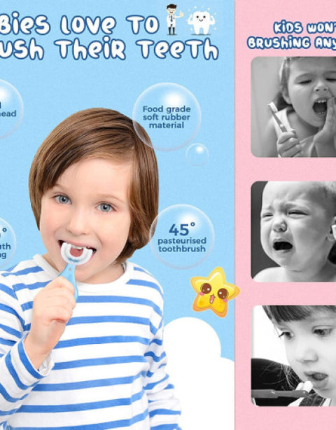 Kids U-Shaped Manual Toothbrush - BUYSQUARE