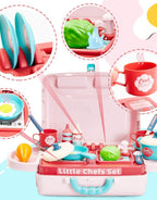 Kitchen Set for Girls with Cooking Utensils Combo Items - BUYSQUARE