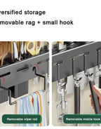 Kitchen Shelf Stainless Steel Floating Shelves Wall Mount Knife Holder - BUYSQUARE