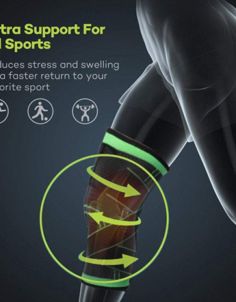 Knee Compression Sleeve, Knee Support for Sports Workout (Pack of 1) - BUYSQUARE