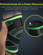 Knee Compression Sleeve, Knee Support for Sports Workout (Pack of 1) - BUYSQUARE