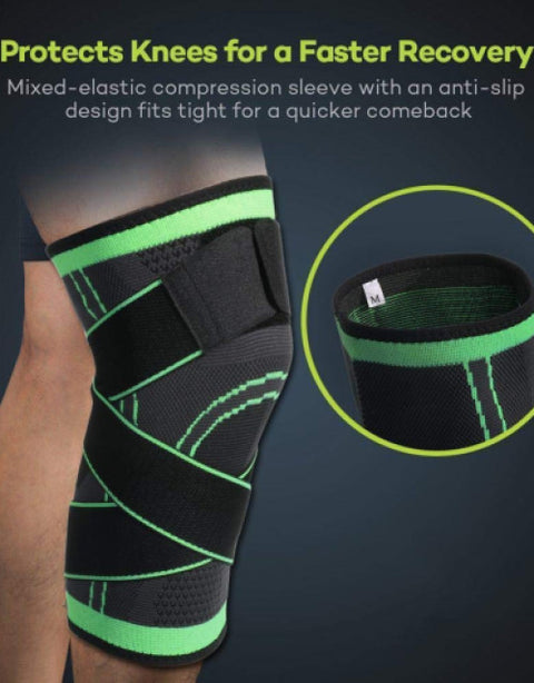 Knee Compression Sleeve, Knee Support for Sports Workout (Pack of 1) - BUYSQUARE