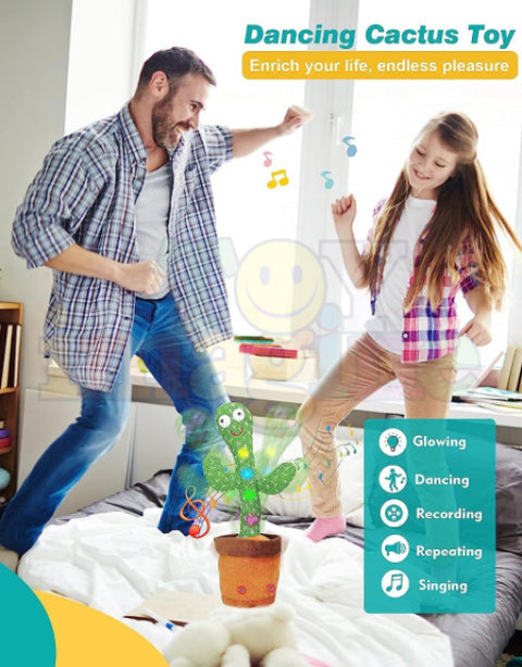 LED Musical Dancing & Mimicry Cactus Toy - BUYSQUARE