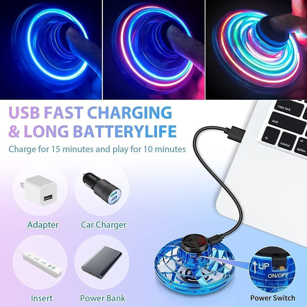 Magic Flying Orb Spinner – LED Hover Ball Toy for Kids