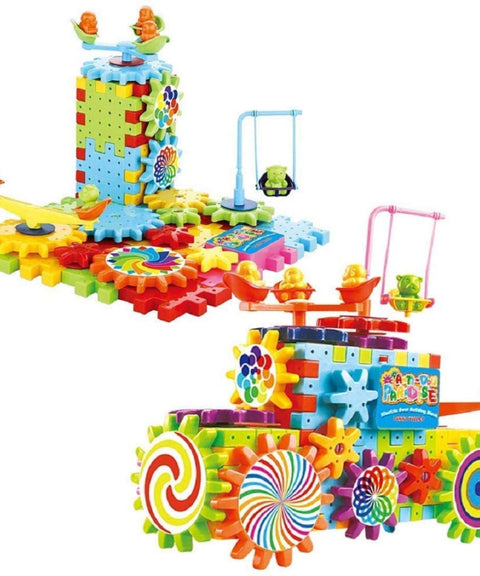 Miracle Motorized Spinning Rotating Gear Blocks