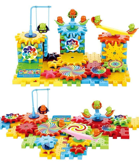 Miracle Motorized Spinning Rotating Gear Blocks