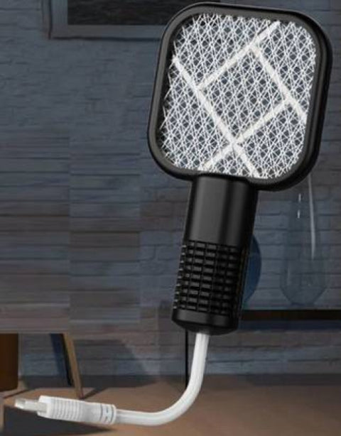Mosquito Racket - 3 in 1 Mini Electric Fly Swatter Racket and Fly Zapper - BUYSQUARE