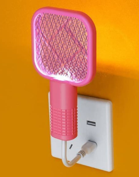 Mosquito Racket - 3 in 1 Mini Electric Fly Swatter Racket and Fly Zapper - BUYSQUARE