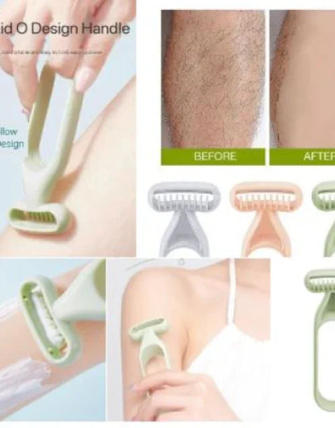 Portable Travelling Razor, Men's and Women's Universal Leg Shaving Knife, Salon Macro Blade Mini Hair Shaver, Body Grooming. - BUYSQUARE