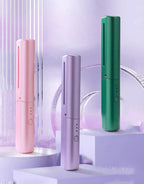 Rechargeable Mini Hair Straightener, Portable Cordless Hair Straightener Brush, 3 Adjustable Temp Flat Iron - BUYSQUARE
