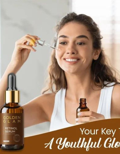Retinol Anti-Ageing Face Brightening Serum, Visibly Minimizes Spots, Reveals Even Skin Tone, Glycolic Bright Skin, 30ml Pack - BUYSQUARE