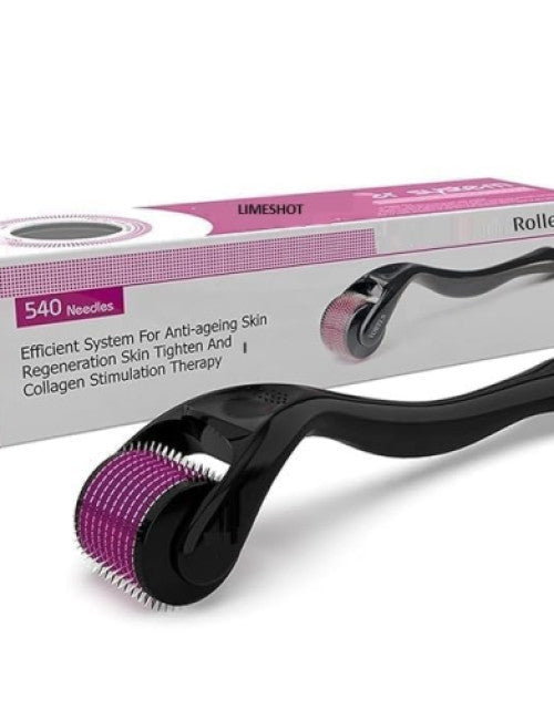 Roller Derma 0.5 mm Microneedle Titanium Micro Needle Derma Roller System Therapy For Acne Scar - BUYSQUARE
