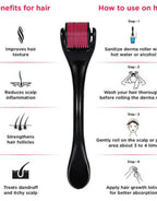 Roller Derma 0.5 mm Microneedle Titanium Micro Needle Derma Roller System Therapy For Acne Scar - BUYSQUARE