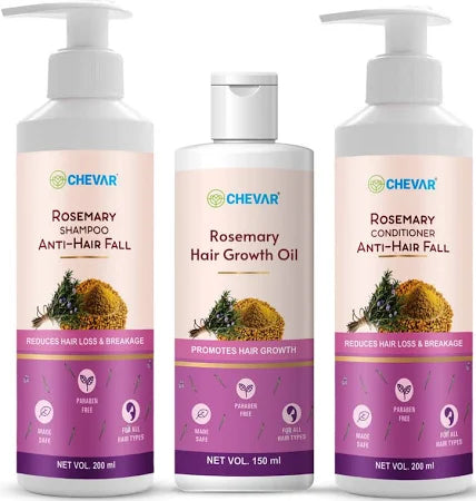 Rosemary Hair Growth Kit (Hair oil + Shampoo + Conditioner)