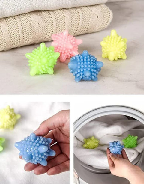 Washer Balls Magic Eco-Friendly Laundry Scrubbing Balls, Solid Colorful Laundry Washing Balls Enhance Your Machine Cleaning Power Pack of 12 - BUYSQUARE